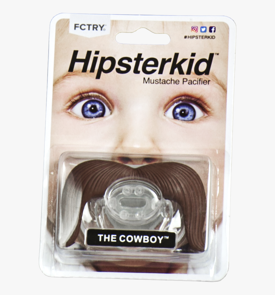 Mustache Pacifier, Mustachifier, The Cowboy, Handlebar - Pacifier, Transparent Clipart