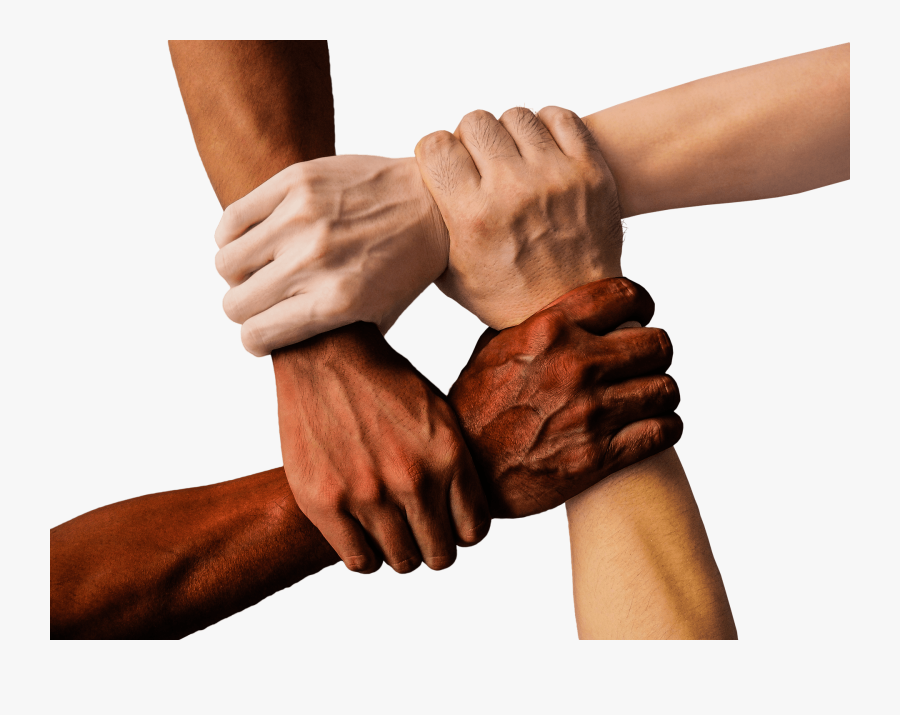 Clip Art Biblical Reasons Racism - Different Culture Hands, Transparent Clipart