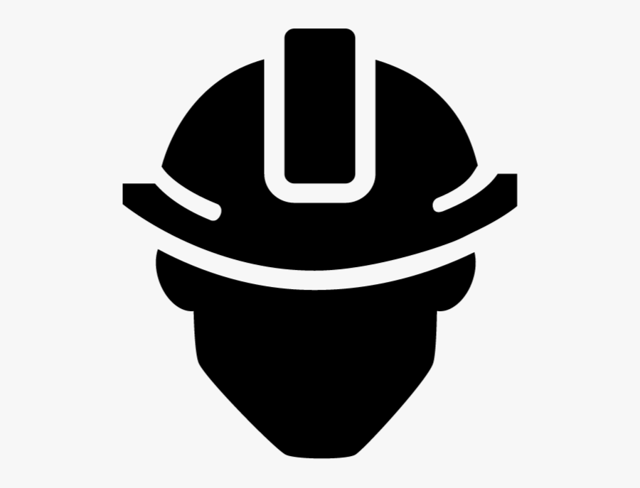 Transparent Hard Hat Clipart Black And White - Constructor Icono, Transparent Clipart