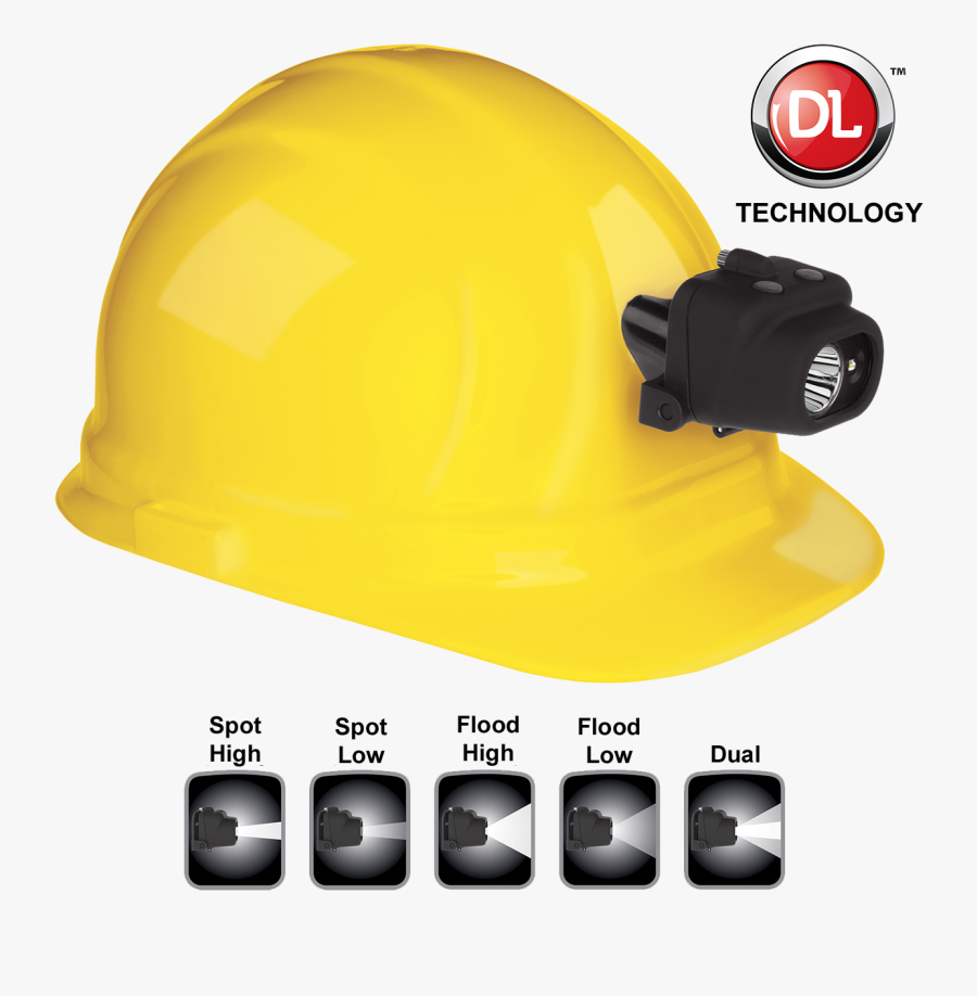 Clipart Library Download Clip Flashlight Hard Hat - Hard Hat With Light Clip, Transparent Clipart