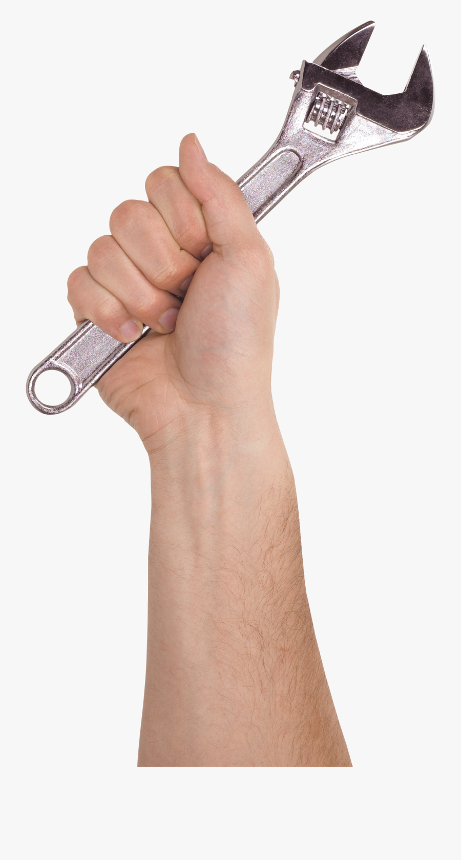 Clip Art One Isolated Stock Photo - Hand Holding Wrench Png, Transparent Clipart