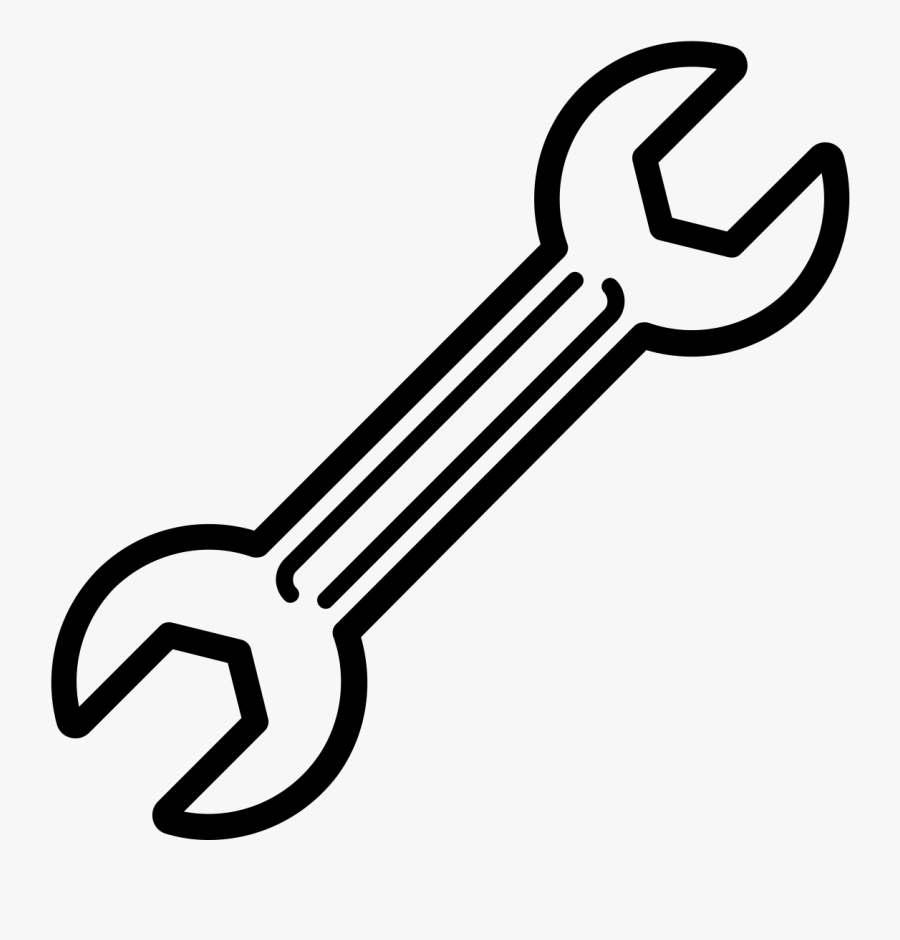 Wrench Outline Icon Clipart , Png Download