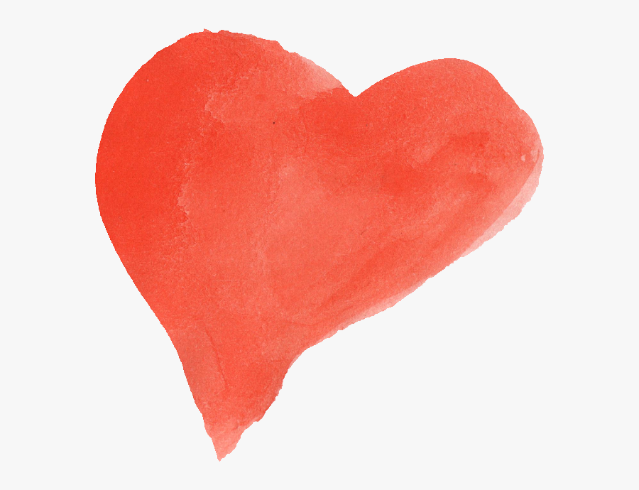 Transparent Watercolor Watercolor Painting - Heart, Transparent Clipart