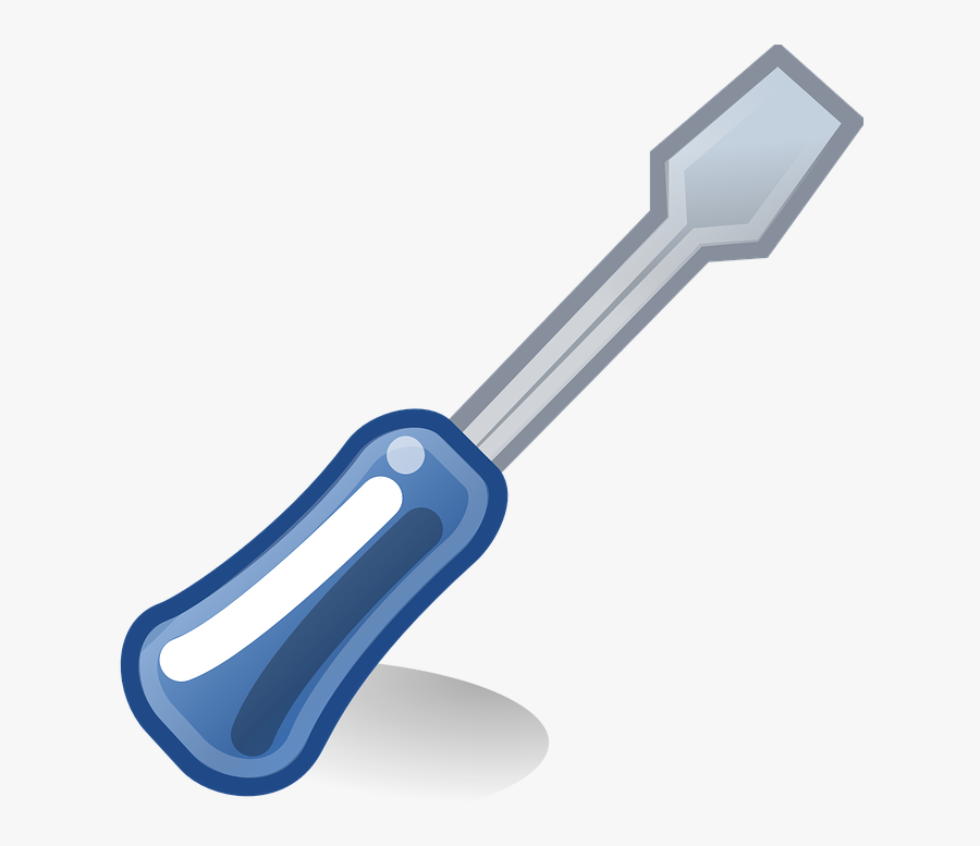 Flat Head Screwdriver Cartoon, Transparent Clipart