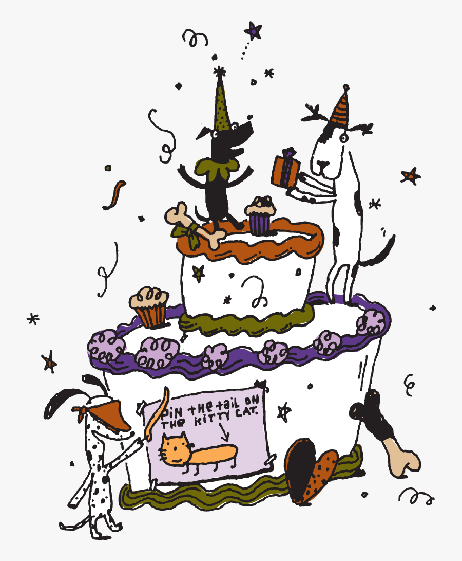 September Clipart Birthday Cake - Cartoon, Transparent Clipart