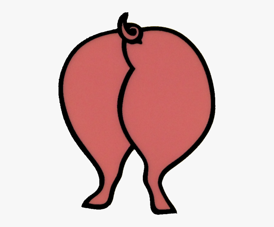 Pig Butt, Transparent Clipart