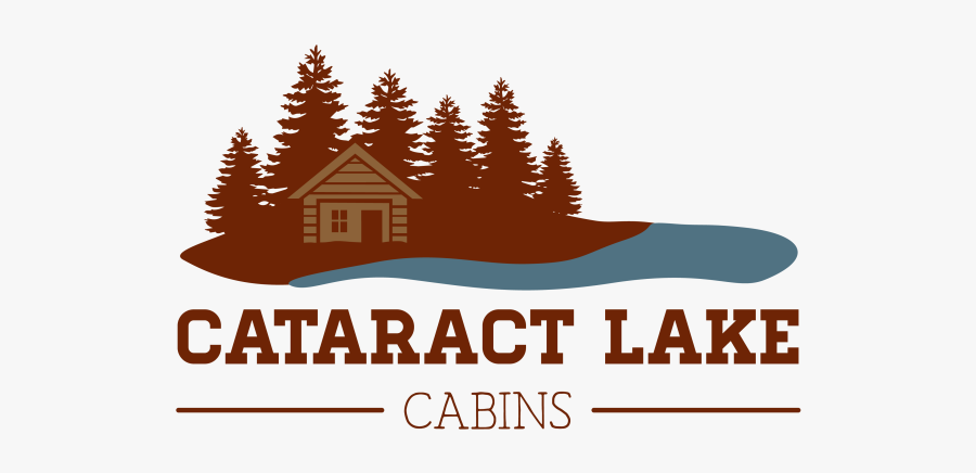 Lake Cabin Logo, Transparent Clipart