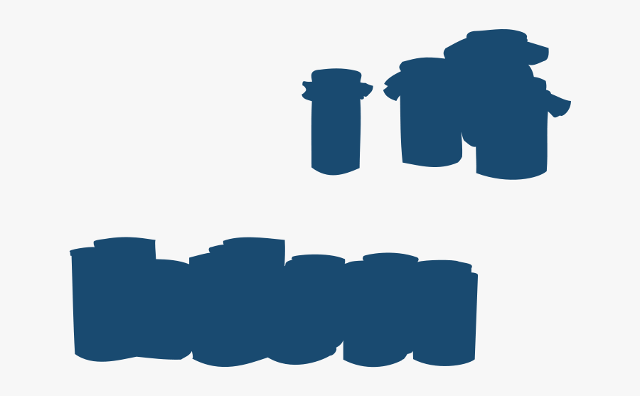 Jars And Tins - Силуэт Консервные Банки Png, Transparent Clipart