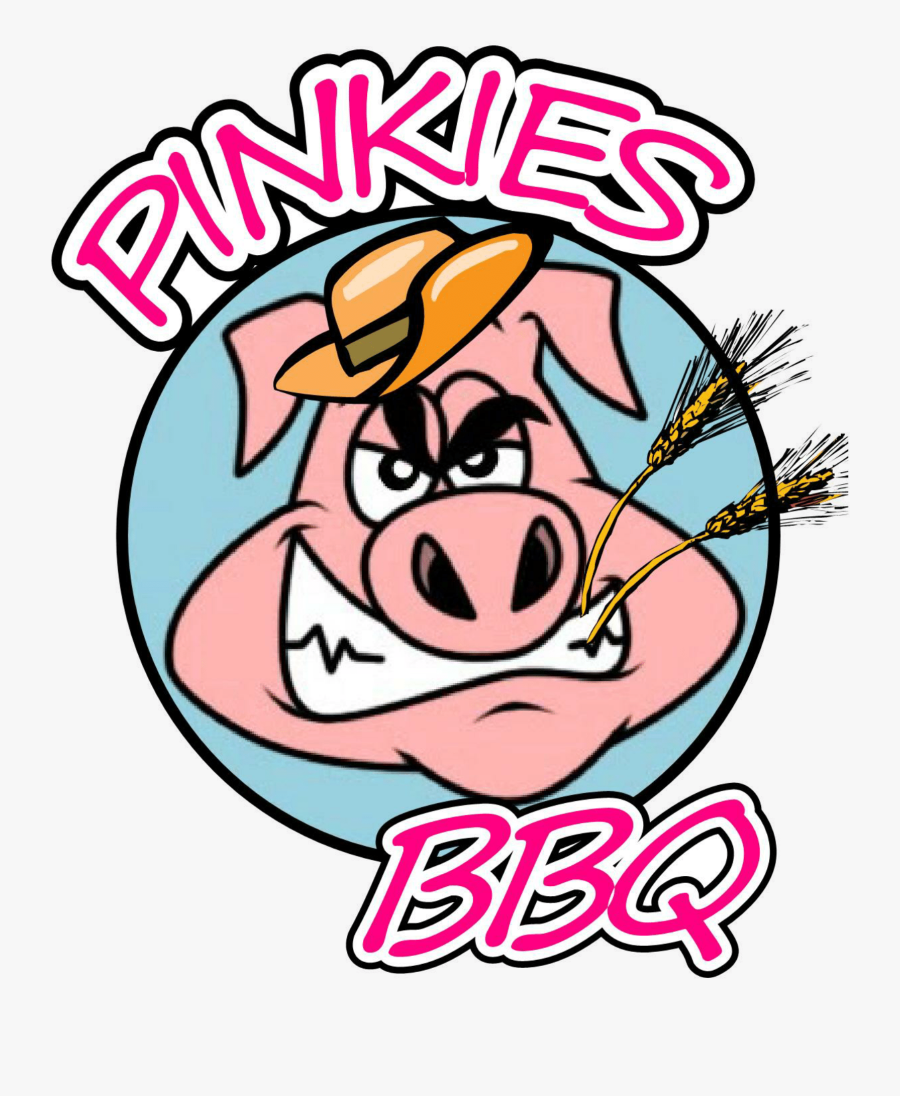 Pinkies Bbq Logo - Mean Pig Face Cartoon, Transparent Clipart