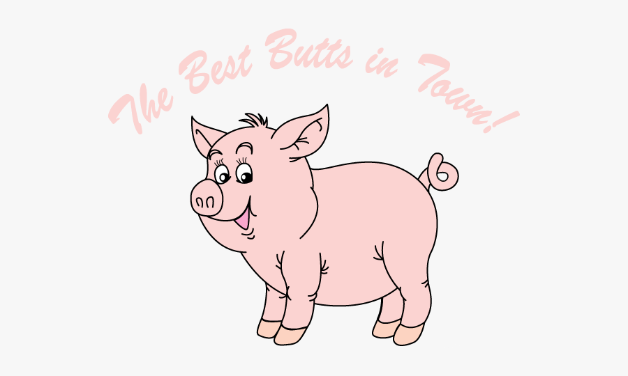 Best Butts In Town - Cartoon, Transparent Clipart