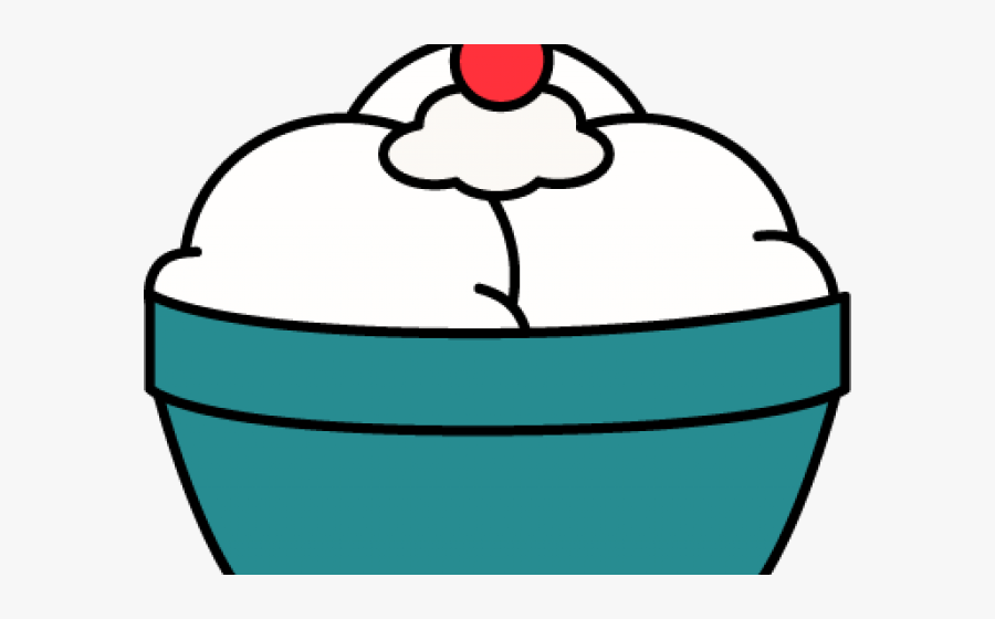 Ice Cream Clipart Vanilla - Ice Cream In A Bowl Clipart, Transparent Clipart
