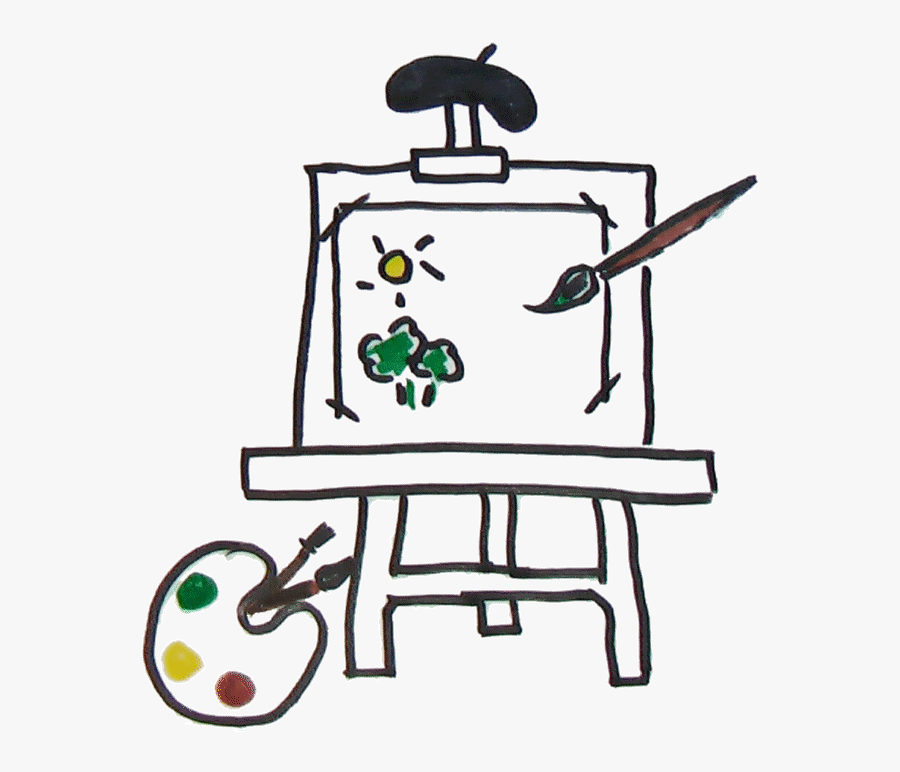 Paints And Art Supplies At The Cabins, Transparent Clipart