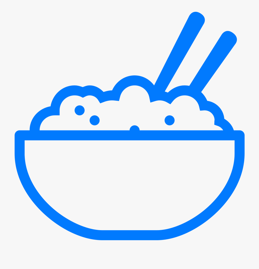 Chopstick Vector Bowl Clipart , Png Download - Vector Rice Bowl Icon, Transparent Clipart