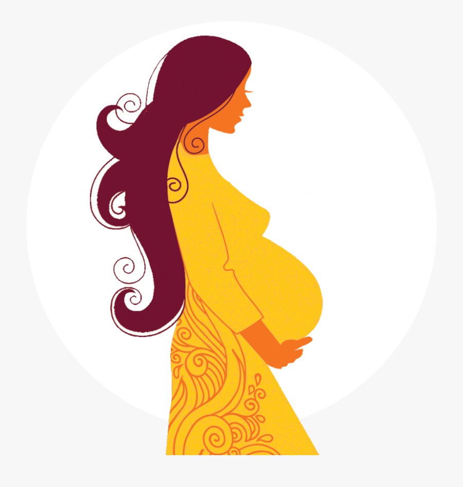 Pregnantmoon - Powerful Pregnant Woman, Transparent Clipart