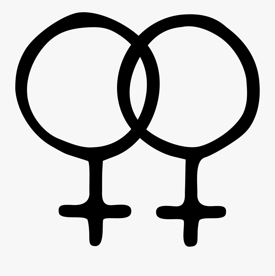 Lesbian - Clipart - Symbol Of Lesbian, Transparent Clipart
