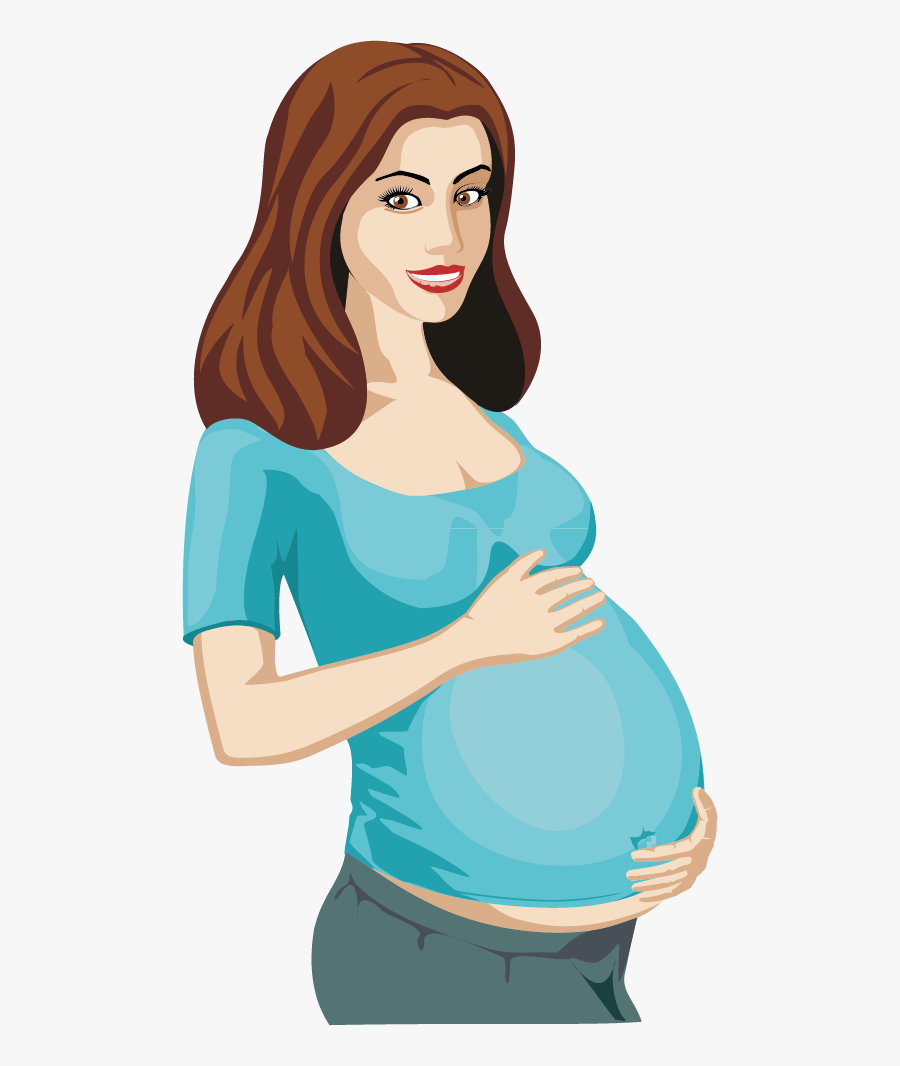 Pregnancy Woman Clip Art, Transparent Clipart