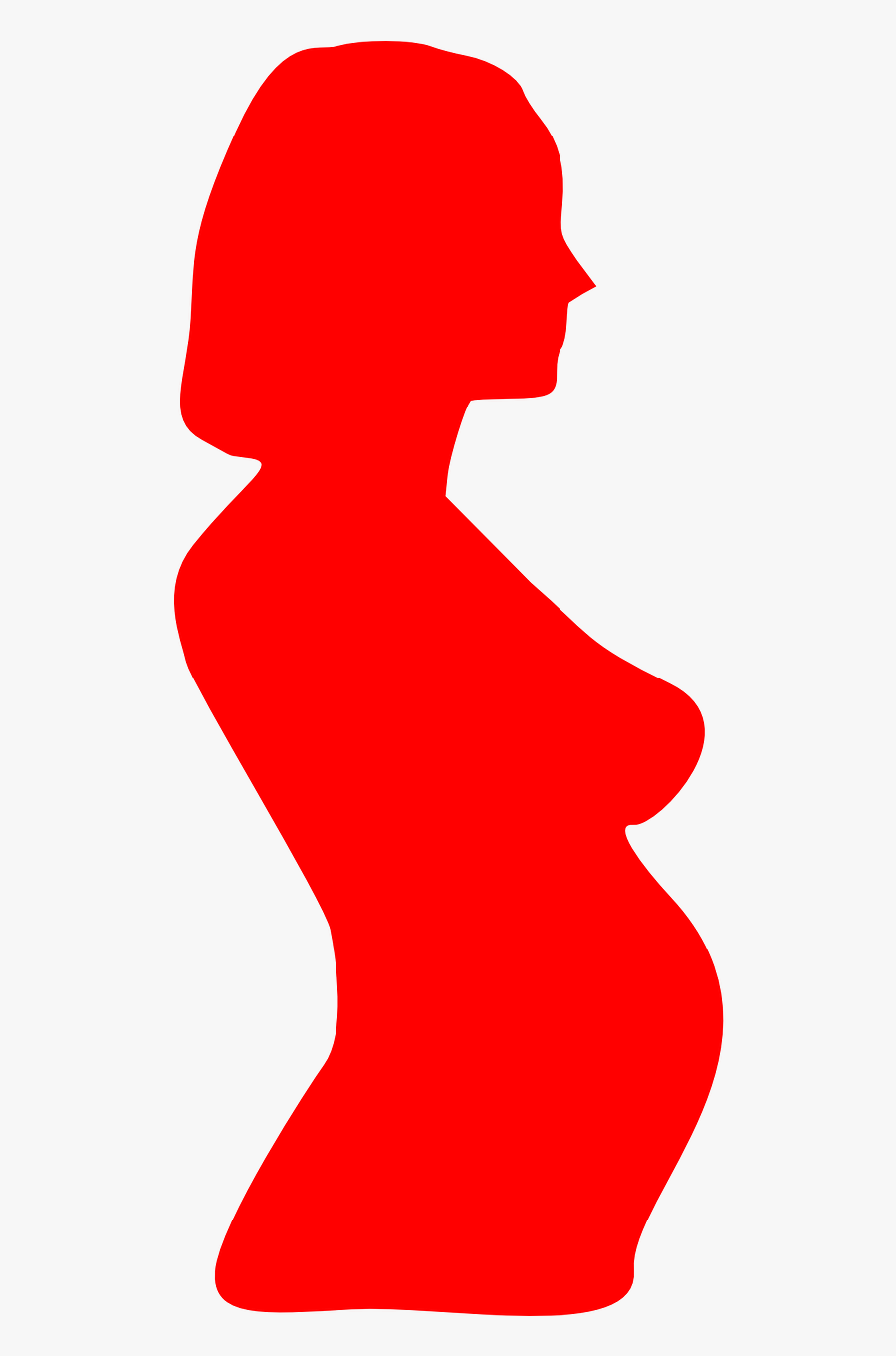 Pregnant Pregnancy Bump Free Picture - Silueta De Mujer Embarazada Gratis Con Fondo Transparente, Transparent Clipart