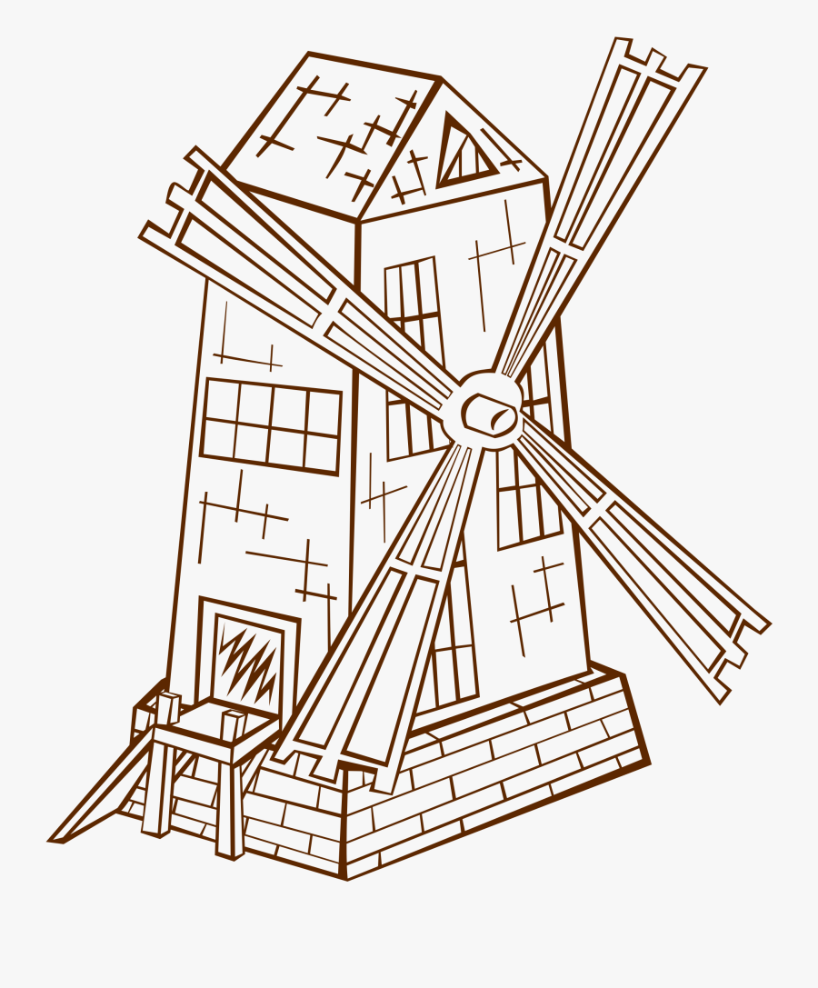 Wind Mill Clip Art, Transparent Clipart