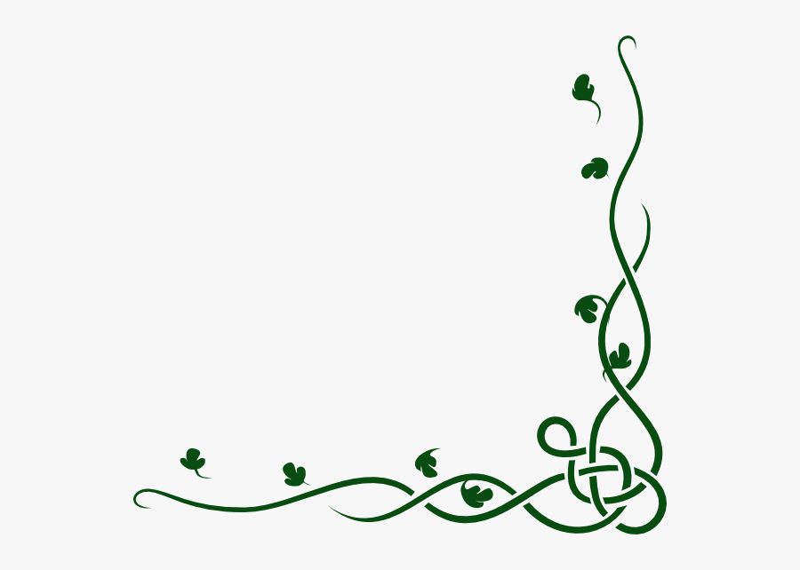 Transparent Jungle Vines Png - Bottom Right Corner Border, Transparent Clipart