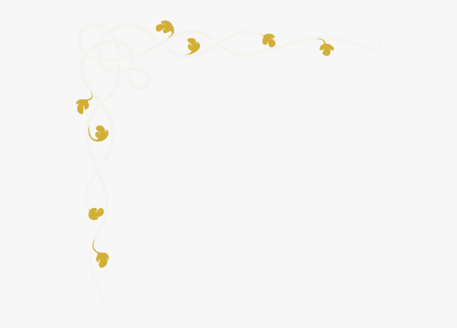 Blue And Gold Border Design, Transparent Clipart
