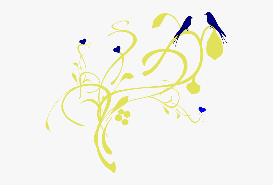 Birds On A Branch Clip Art At Clker - Vines Clip Art, Transparent Clipart