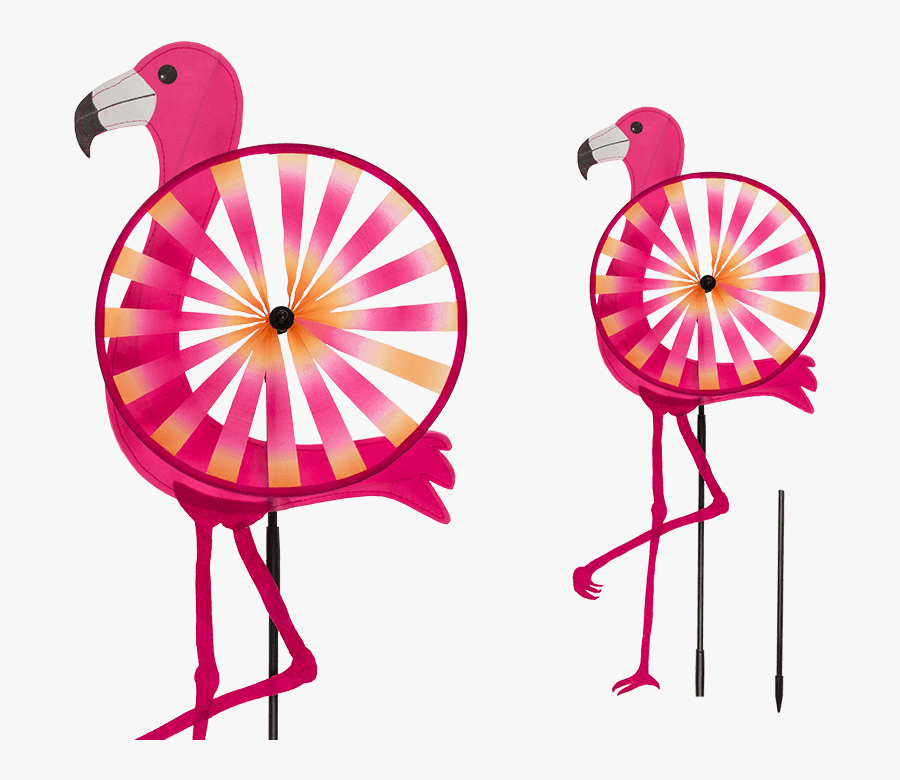 Windrad Flamingo, Transparent Clipart