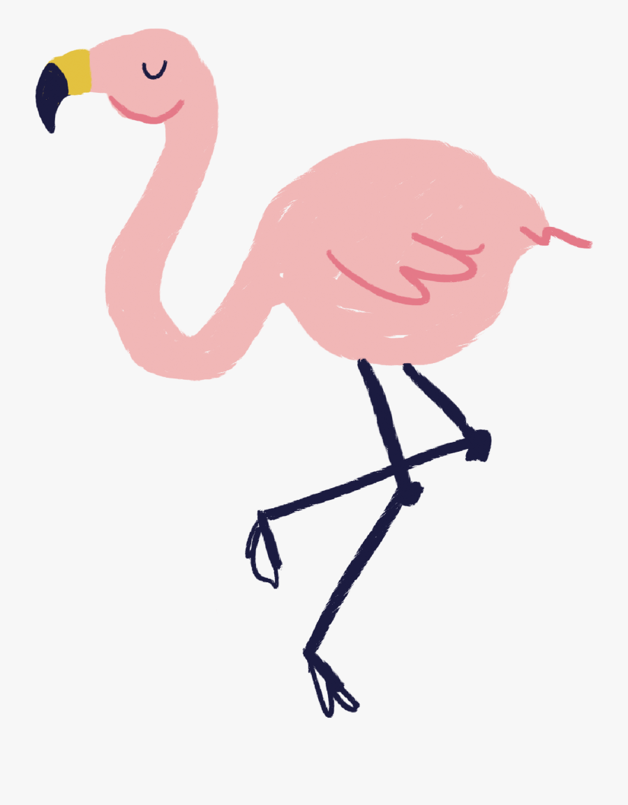 Flamingo Print & Cut File - Greater Flamingo, Transparent Clipart