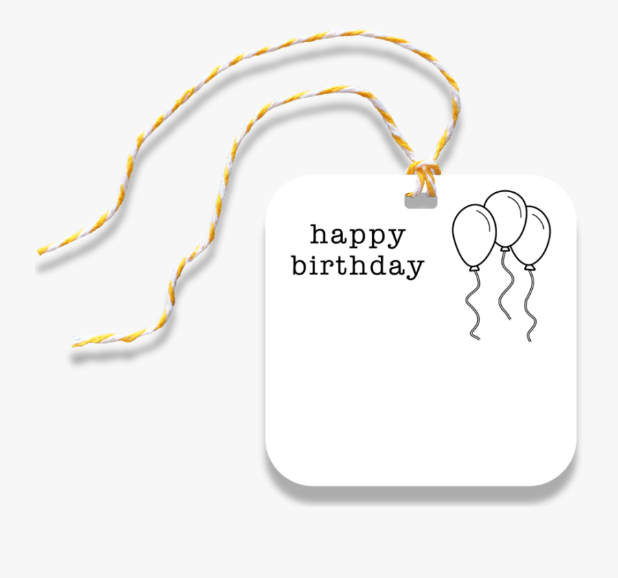 Birthday Gift Tag - Illustration, Transparent Clipart