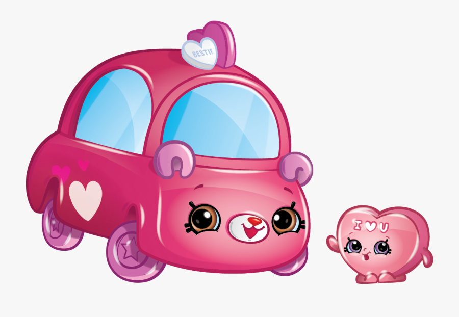 Cutie Cars Characters - Candy Heart Cutie Car, Transparent Clipart