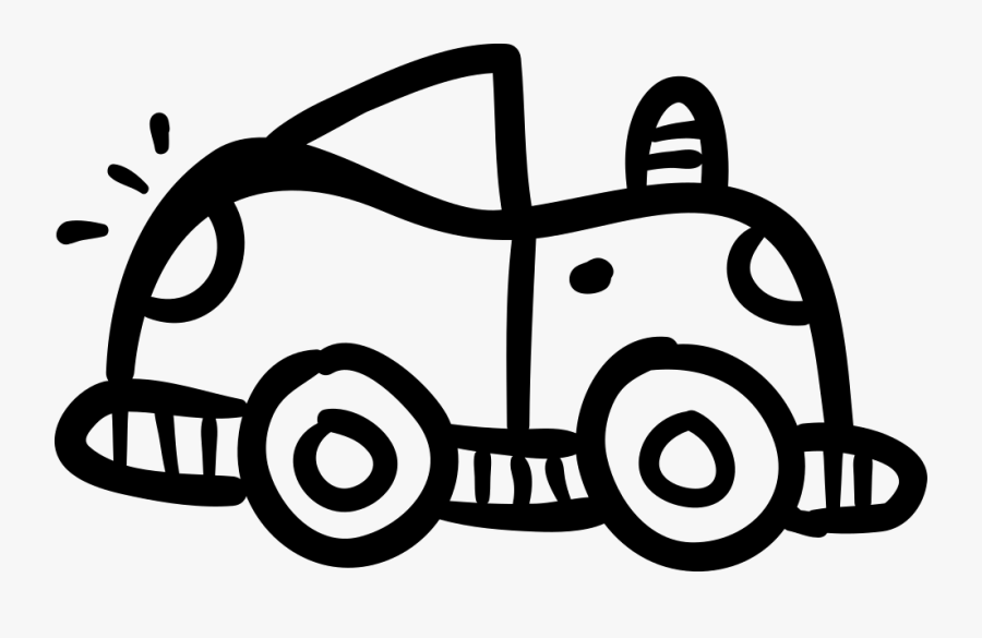 Toy Car Hand Drawn Transport - Car, Transparent Clipart