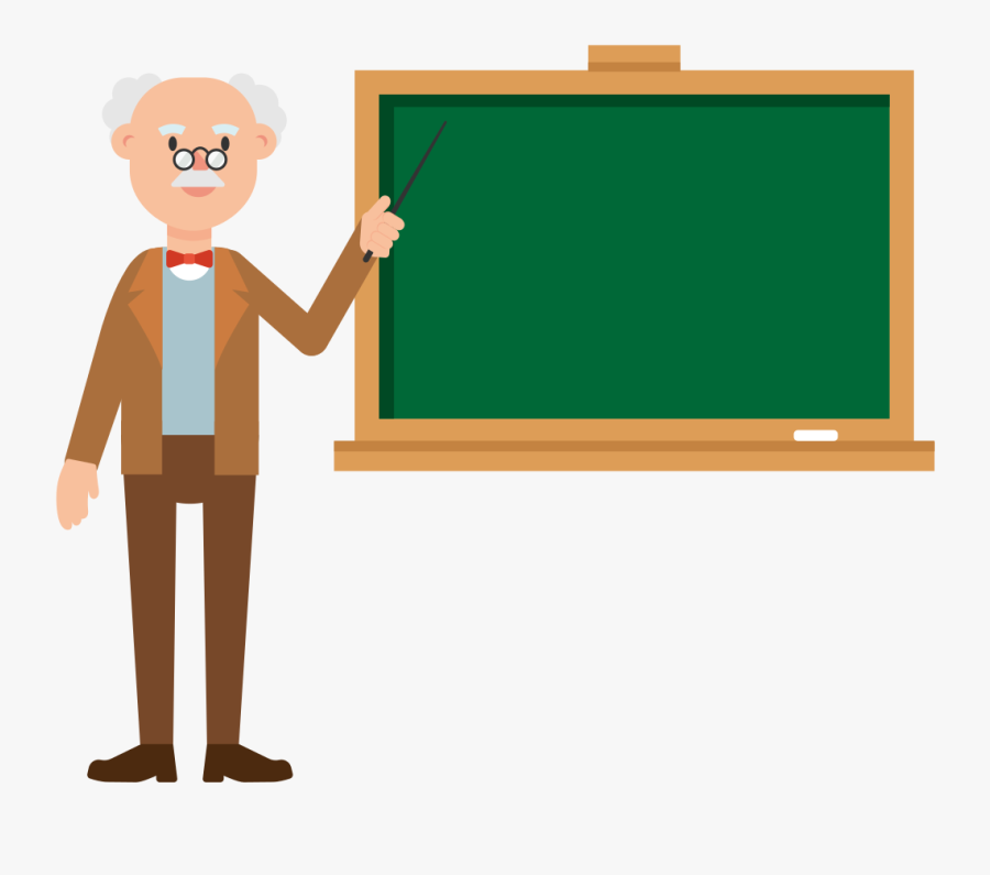 Clip Art File Pointing On The - Animated Professor Teaching Gif, Transparent Clipart
