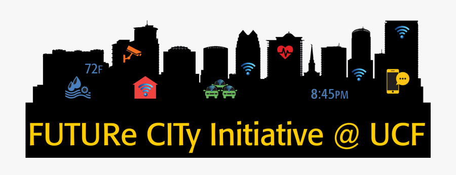 Logo Future City - Silhouette Of Orlando Florida, Transparent Clipart