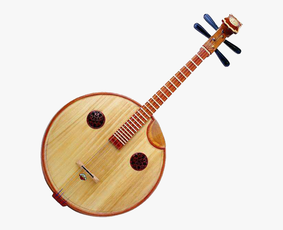Clip Art Musical String Yueqin Chinese - Musical Instrument Of Peking Opera, Transparent Clipart