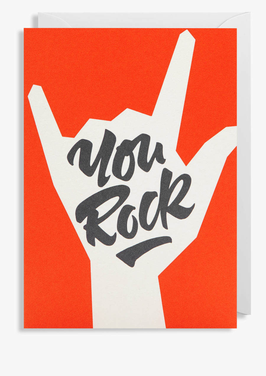 Clip Art Lettering Cards - You Rock, Transparent Clipart