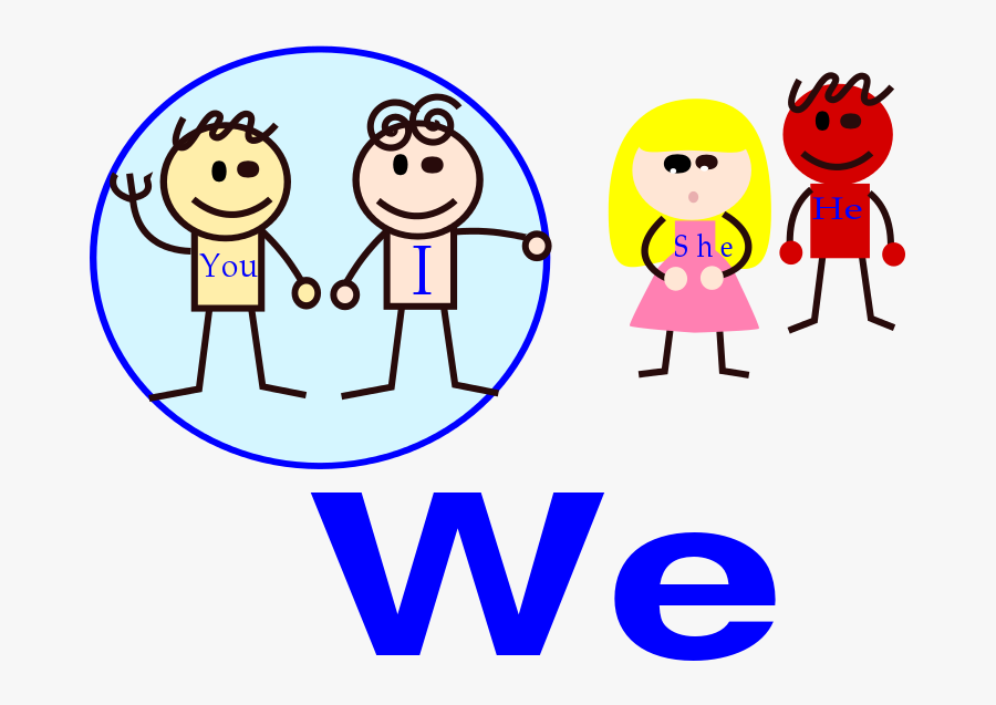 Free Clipart - We Pronoun, Transparent Clipart