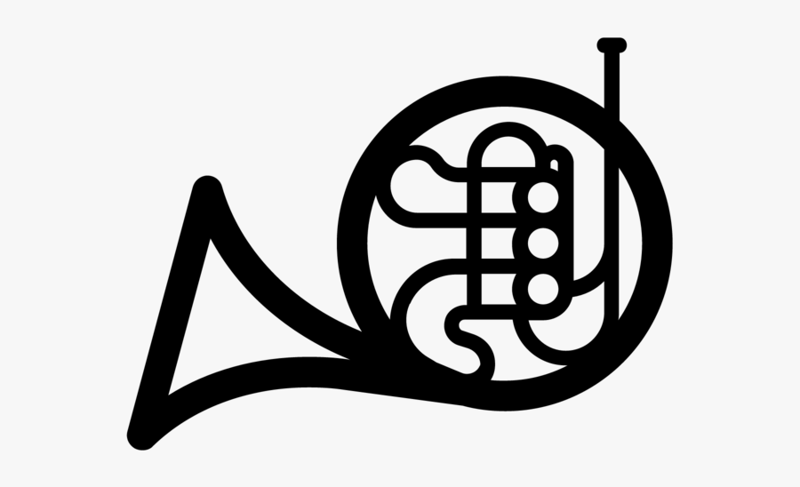 French Horn Clip Art, Transparent Clipart