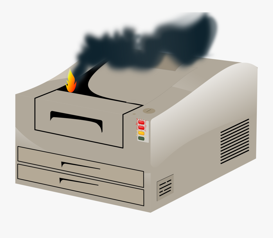 Printer Out Of Order, Transparent Clipart