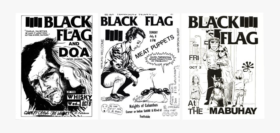 Clip Art Punk Rock Flyers - Black Flag Poster, Transparent Clipart