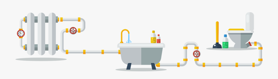 Plumbing-company, Transparent Clipart
