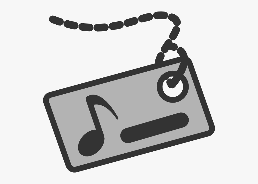 Music Id Card Svg Clip Arts - Music Tag Png, Transparent Clipart