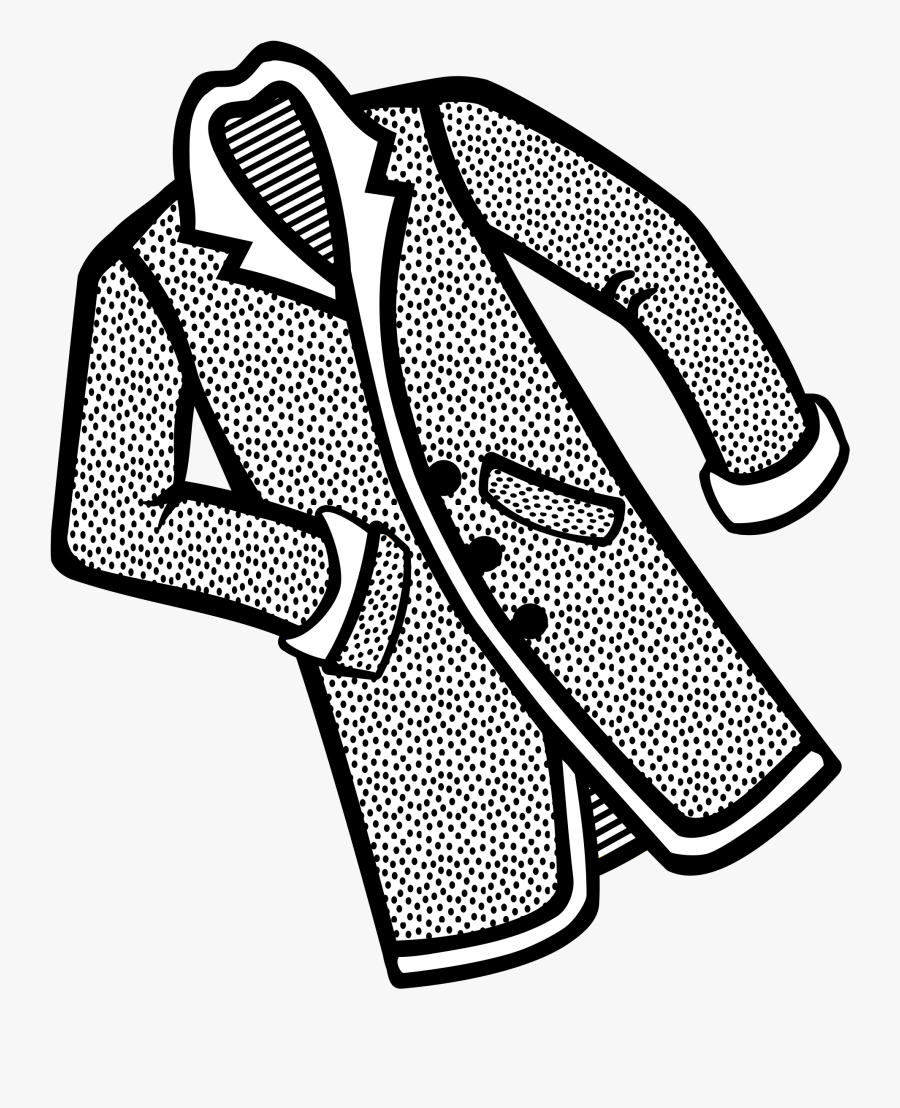 Coat Clipart Black And White, Transparent Clipart