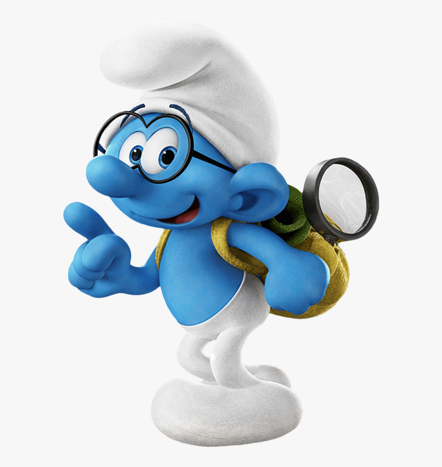 Smurfs Brainy Lost Papa Gargamel Transparent Clumsy - Smurf Png, Transparent Clipart