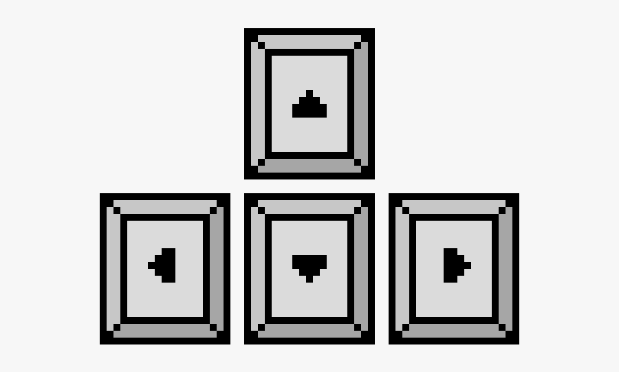 Pixel Arrow Keys Png, Transparent Clipart