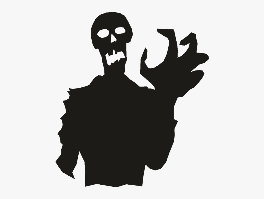 Ghoul Silhouette Halloween Clip Art - Ghoul, Transparent Clipart