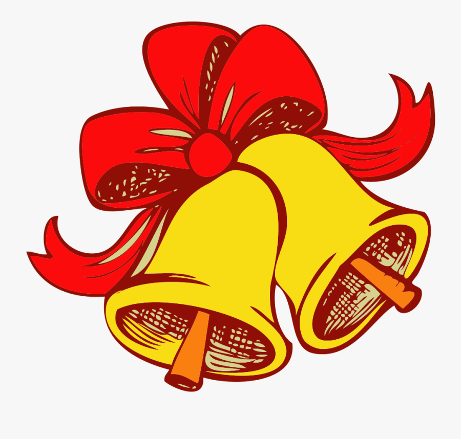 Bow And Bells - Christmas Day, Transparent Clipart