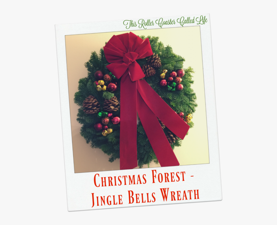 Jingle Bells Wreath From Christmas Forest - Wreath, Transparent Clipart