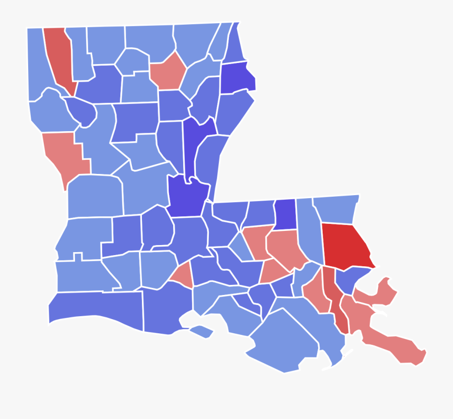 Louisiana Political Map 2016, Transparent Clipart