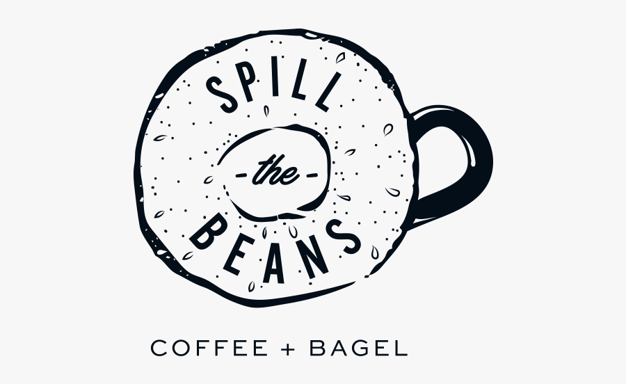 Coffee And Bagel Logo, Transparent Clipart