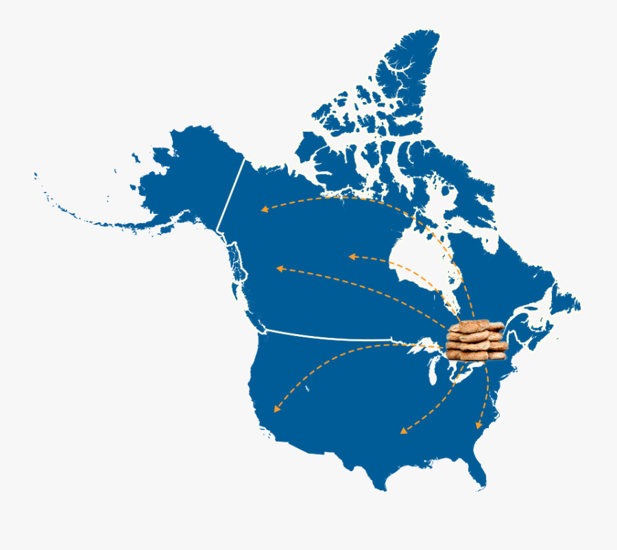 Map Of North America Png, Transparent Clipart