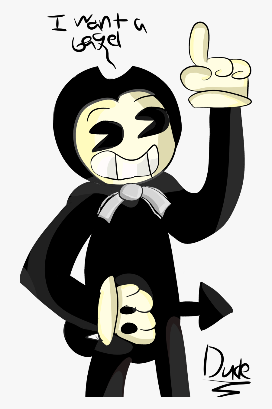 Bendy Wants A Bagel Cartoon Free Transparent Clipart Clipartkey